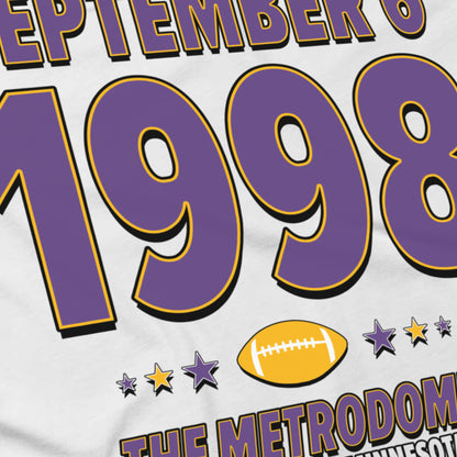 Minnesota Football – September 6, 1998 – Origin Tee (Black & White)