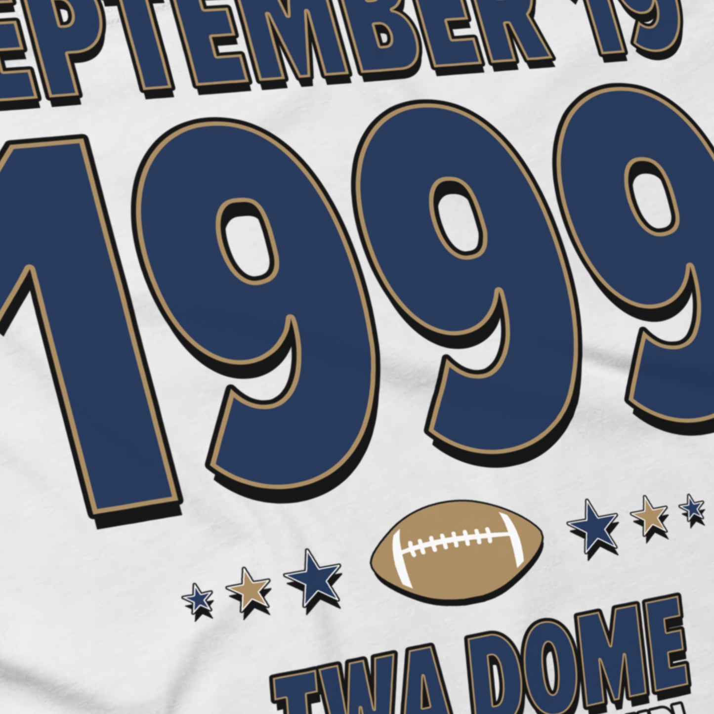 St. Louis Football – September 19, 1999 – Origin Tee (Black & White)