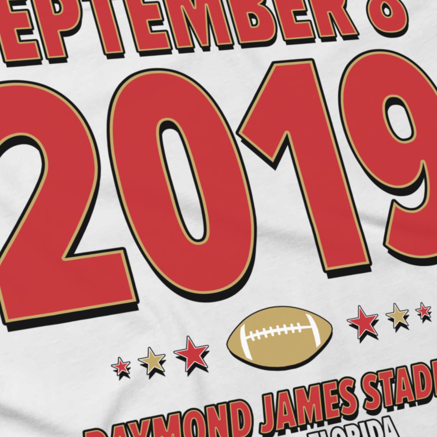 San Francisco Football – September 8, 2019 – Origin Tee (Black & White)