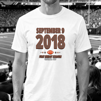Cleveland Football – September 9, 2018 – Origin Tee (Black & White)