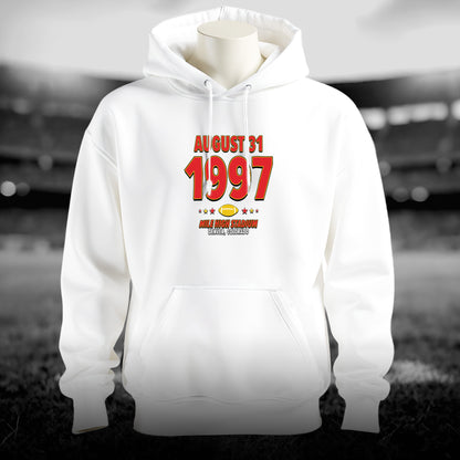 Kansas City Football – August 31, 1997 – Hoodie (Black & White)