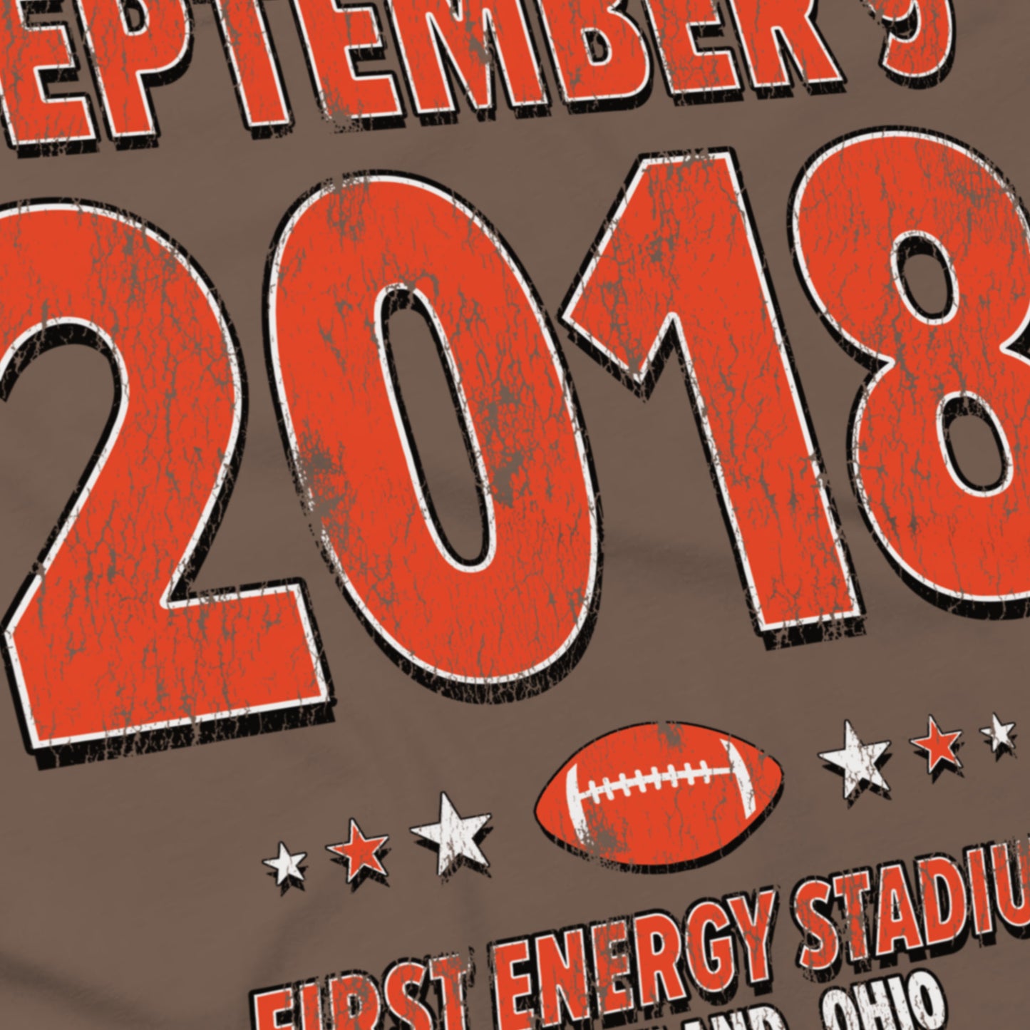 Angle — Cleveland Football – September 9, 2018 – Comfort Colors
