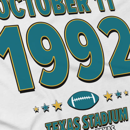 Jacksonville Football – October 11, 1992 – Origin Tee (Black & White)