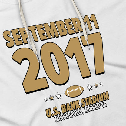 New Orleans Football – September 11, 2017 – Hoodie (Black & White)