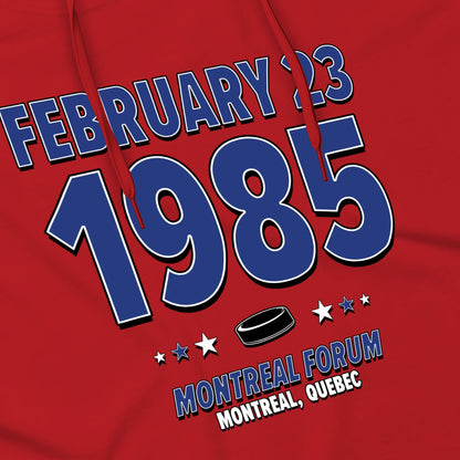 Montreal Hockey – February 23, 1985 – Hoodie