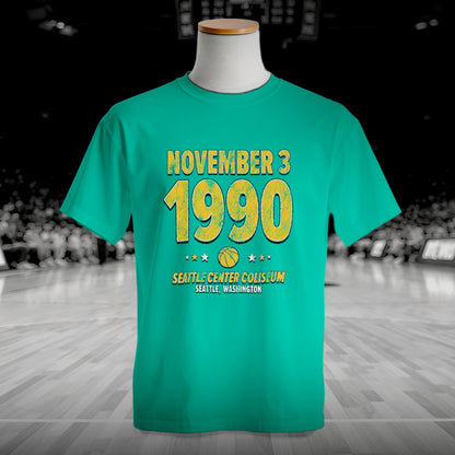 Seattle Basketball – November 3, 1990 – Comfort Colors