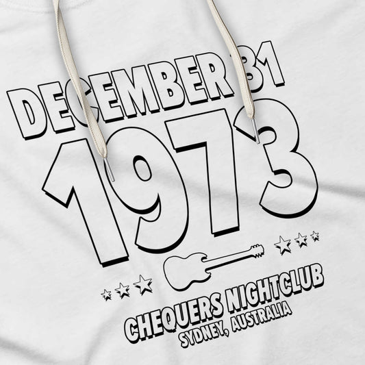 Down Under Voltage – 1973 – Hoodie (Black & White)