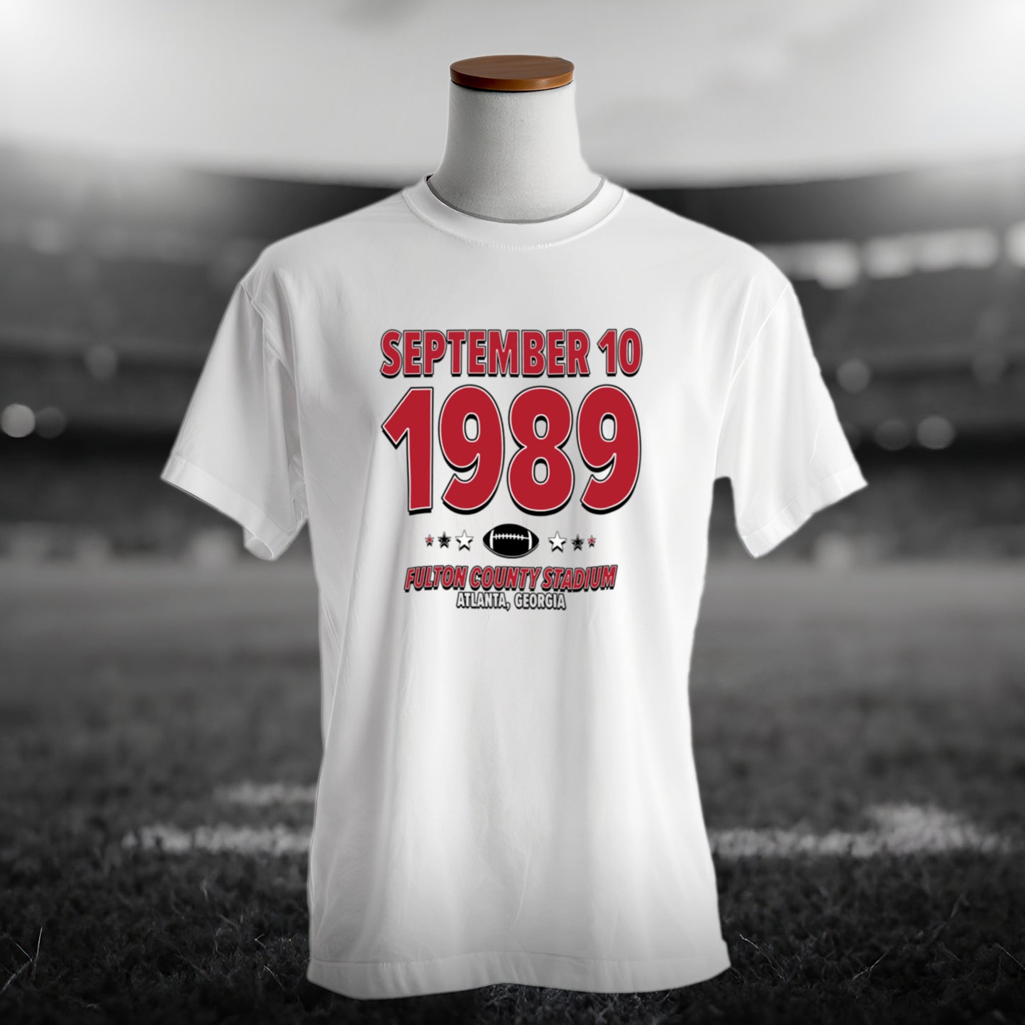 Atlanta Football – September 10, 1989 – Origin Tee (Black & White)