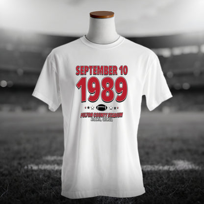 Atlanta Football – September 10, 1989 – Origin Tee (Black & White)
