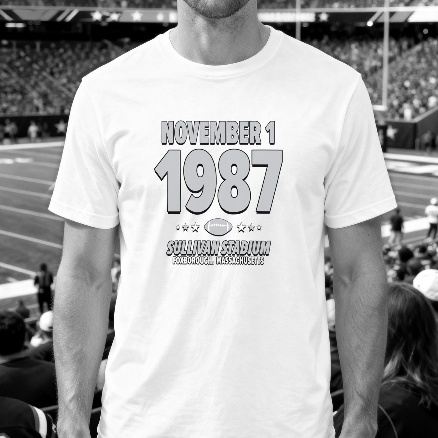Los Angeles Football – November 1, 1987 – Origin Tee (Black & White)