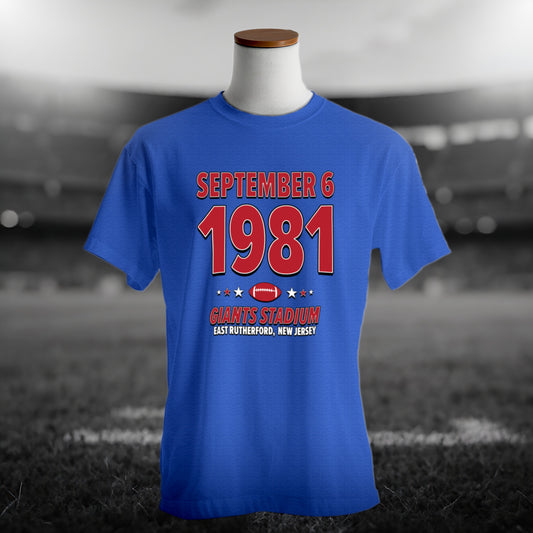 New York Football – September 6, 1981 – Origin Tee