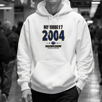 San Diego Football – November 7, 2004 – Hoodie (Black & White)