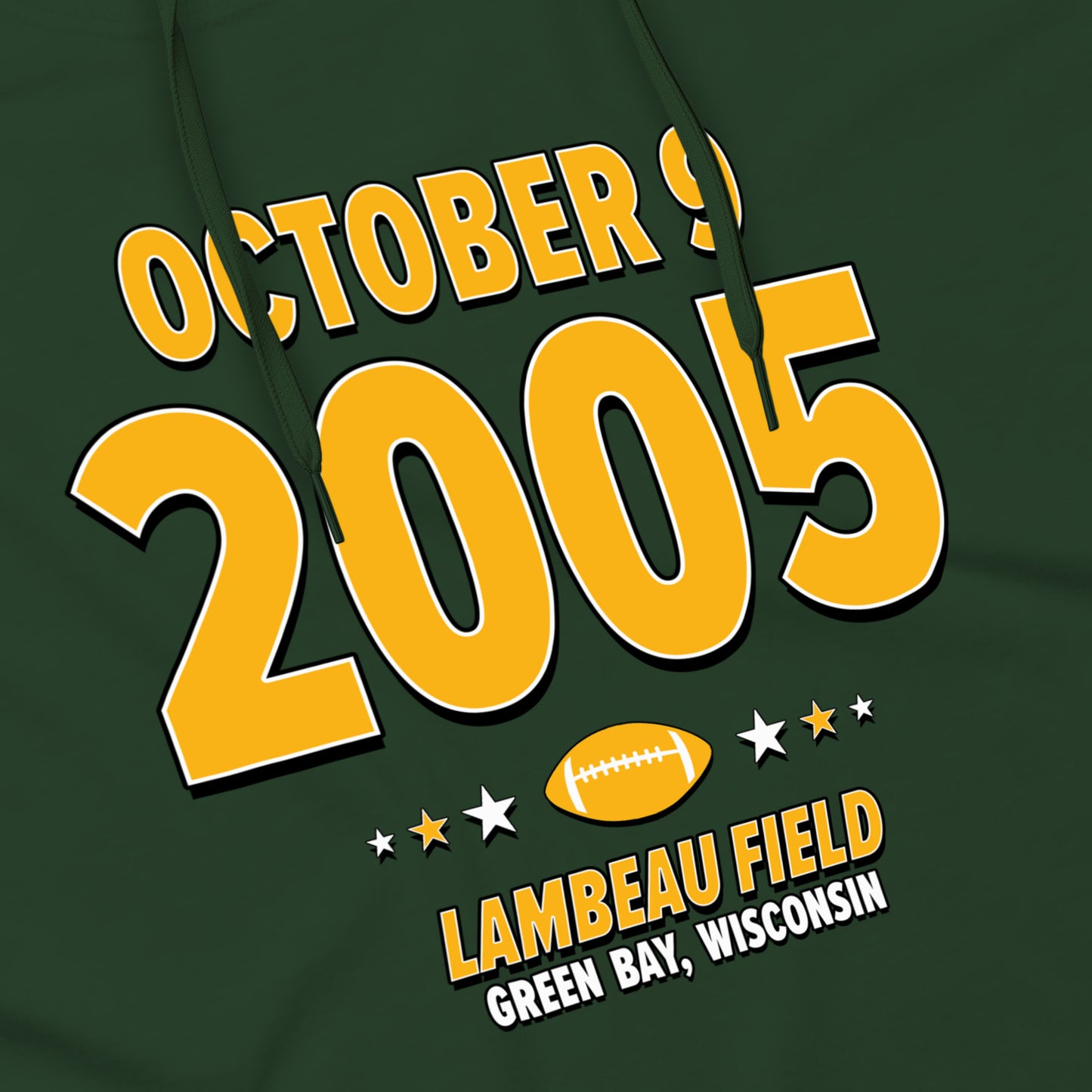 Green Bay Football – October 9, 2005 – Hoodie