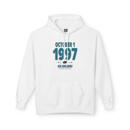 San Jose Hockey – October 1, 1997 – Hoodie (Black & White)