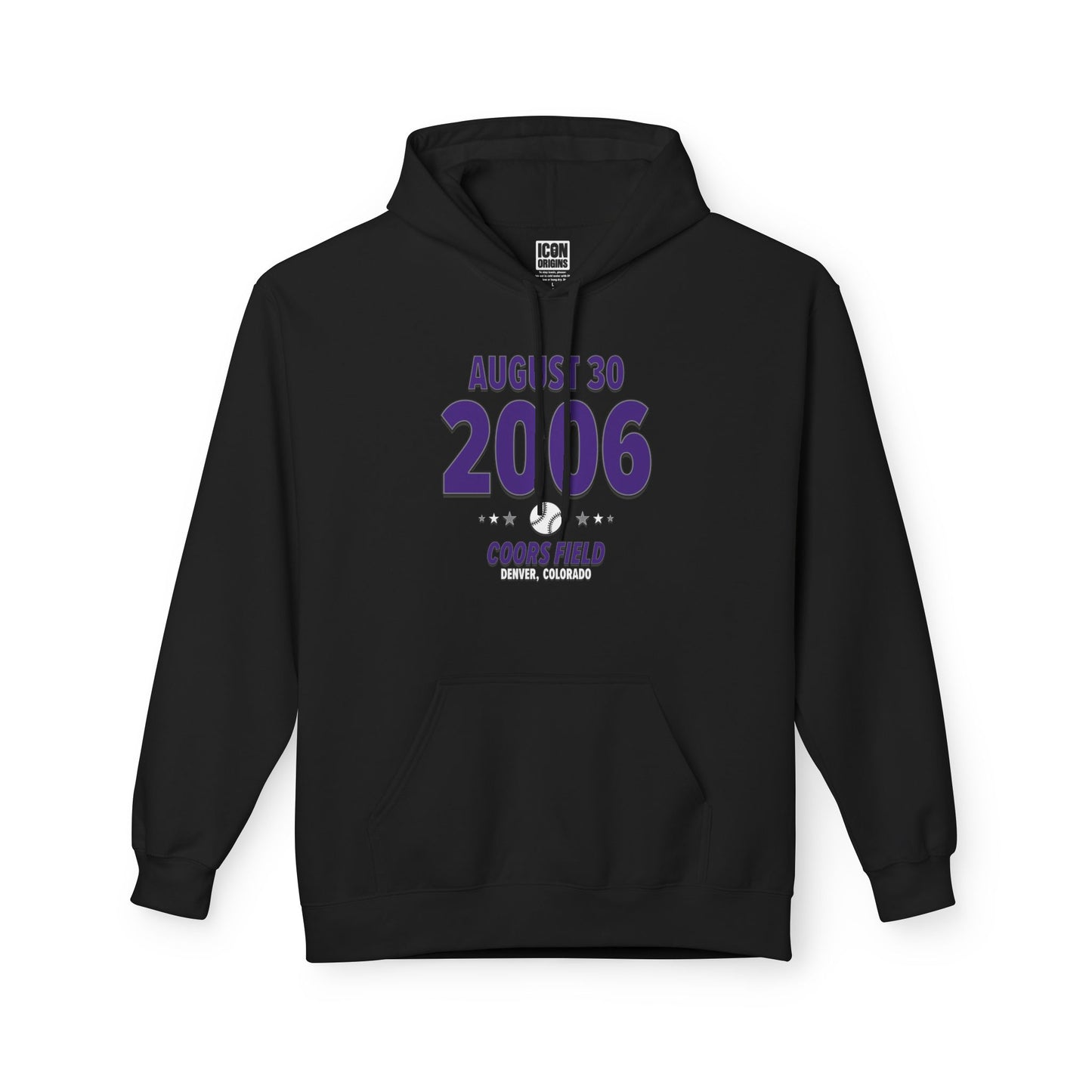 Colorado Baseball – August 30, 2006 – Hoodie (Black & White)