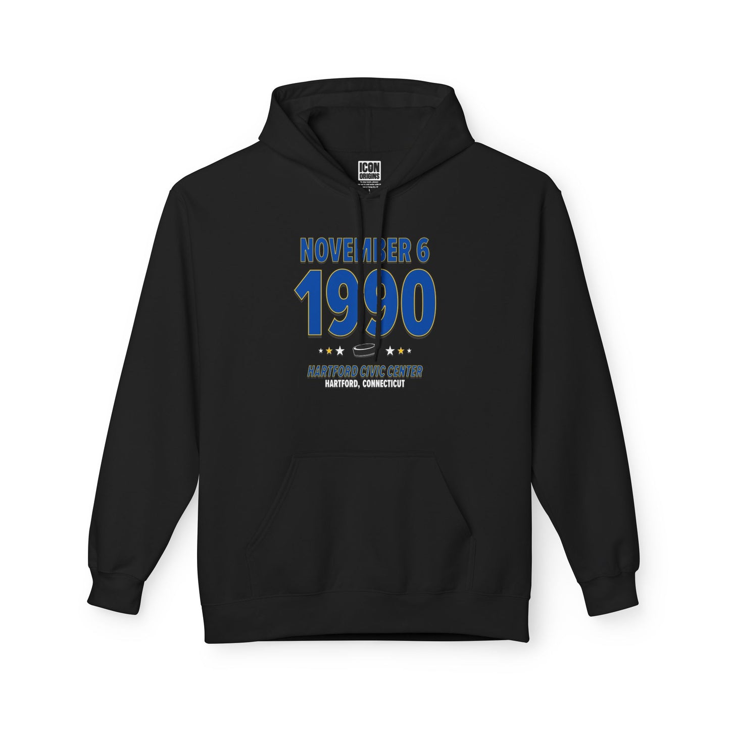 Buffalo Hockey – November 6, 1990 – Hoodie (Black & White)