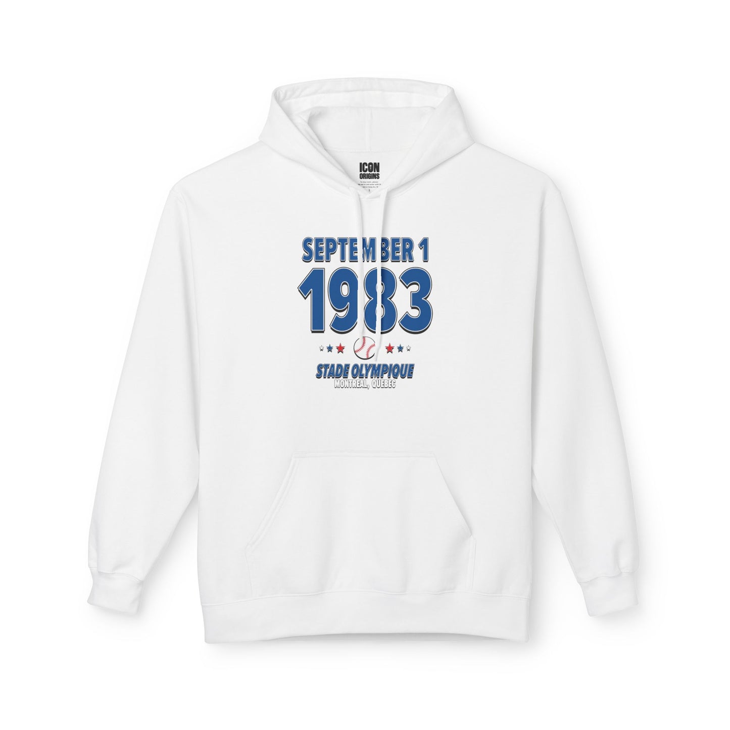 Los Angeles Baseball – September 1, 1983 – Hoodie (Black & White)