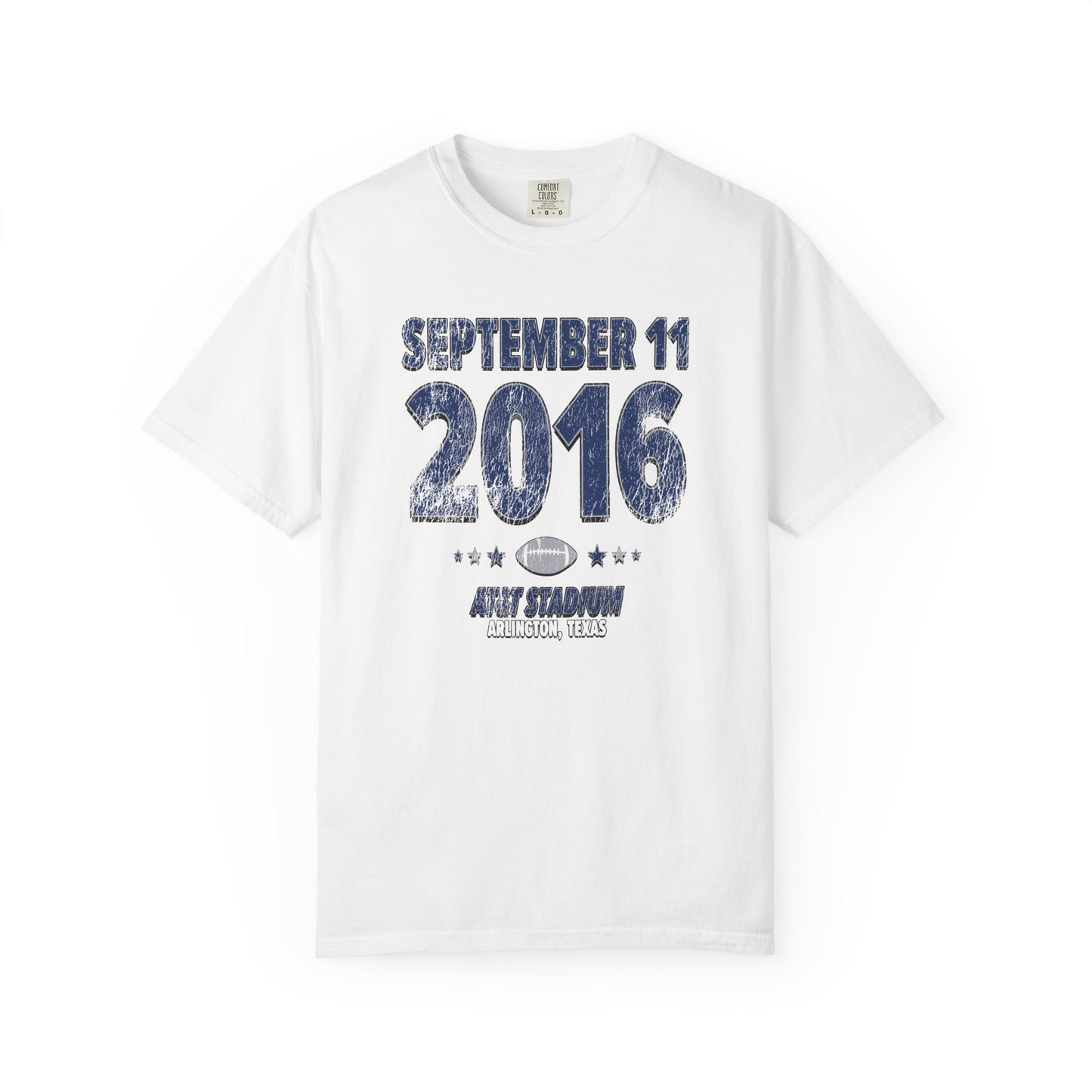 Dallas Football – September 11, 2016 – Comfort Colors (Black & White)