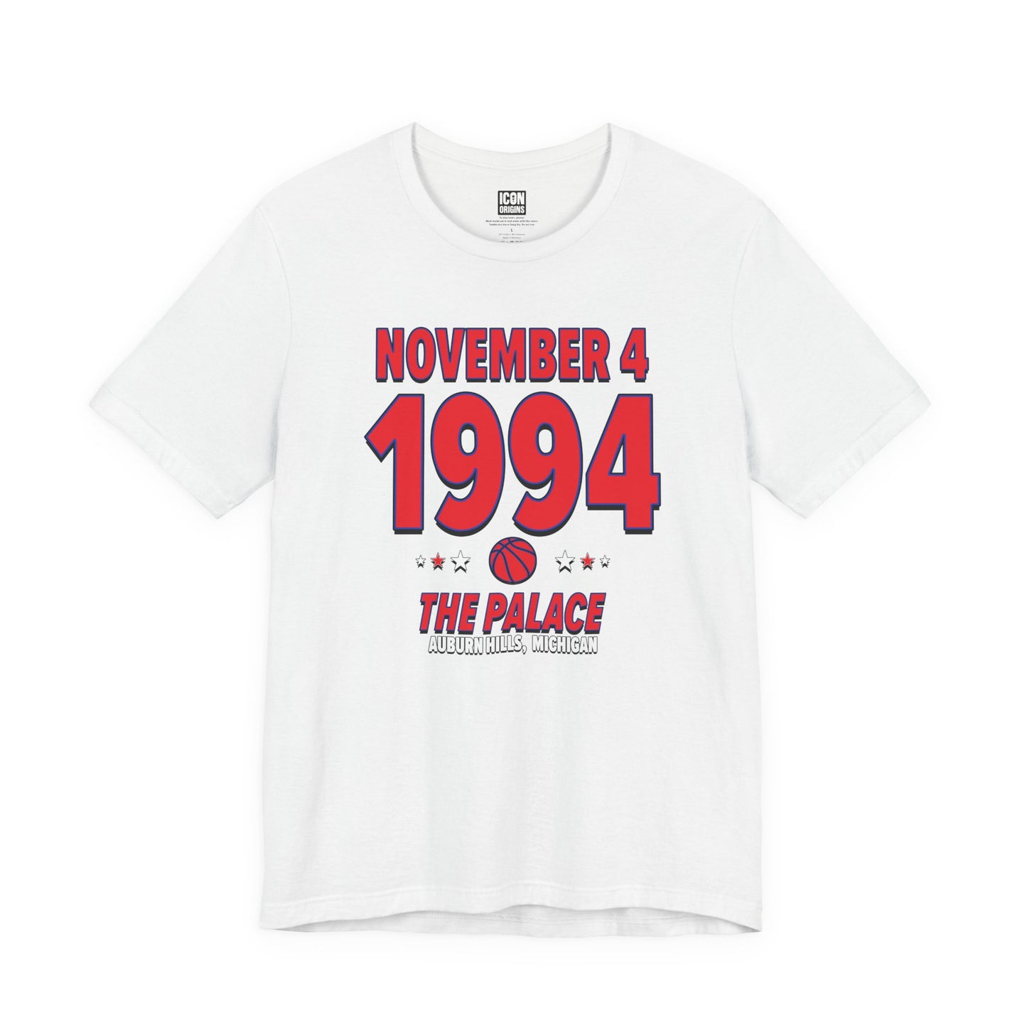 Detroit Basketball – November 4, 1994 – Origin Tee (Black & White)