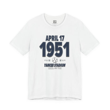 New York Baseball – April 17, 1951 – Origin Tee (Black & White)