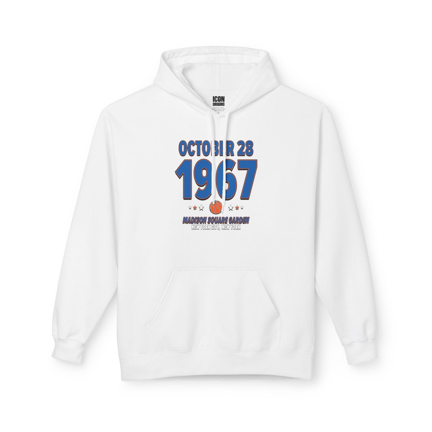 New York Basketball – October 28, 1967 – Hoodie (Black & White)