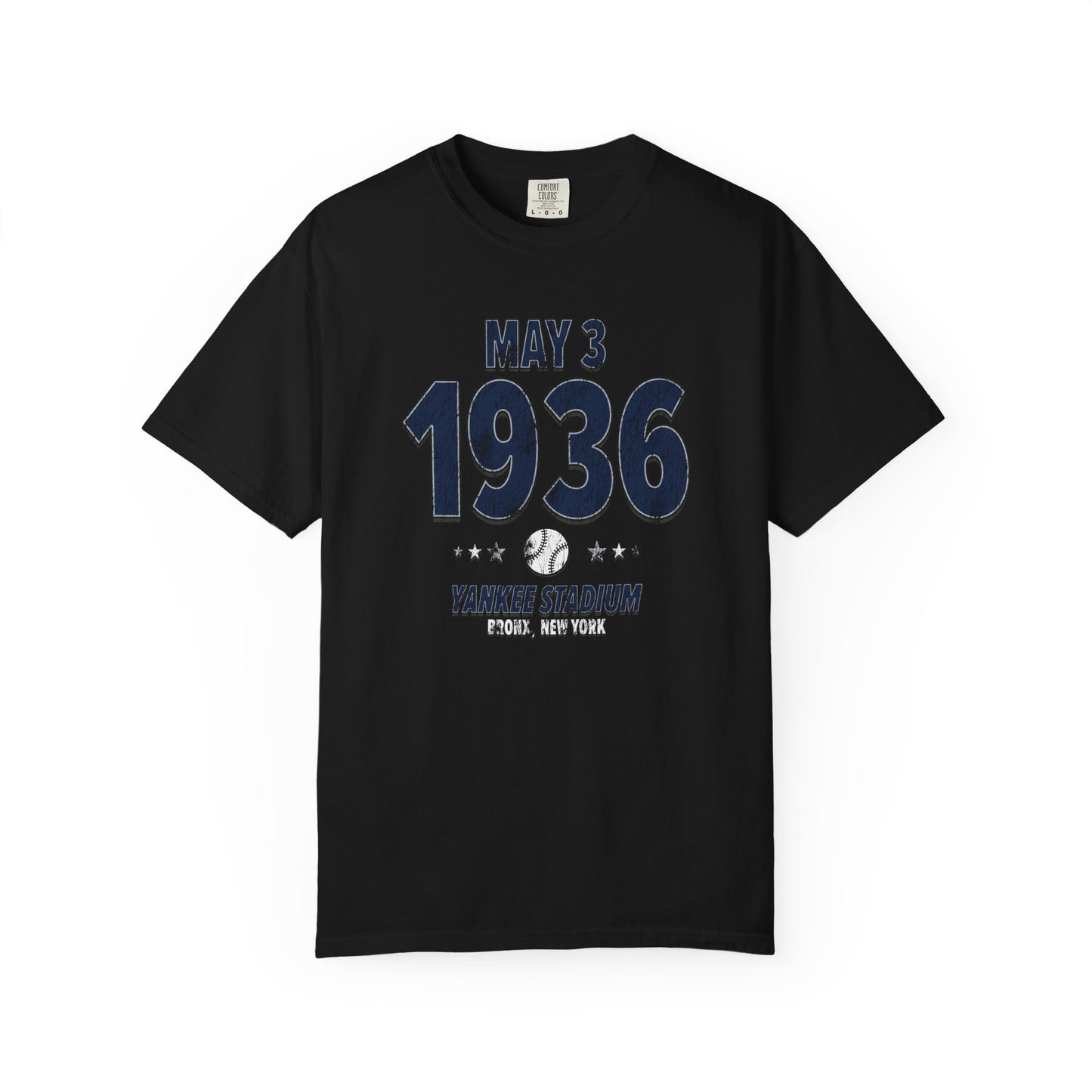New York Baseball – May 3, 1936 – Comfort Colors (Black & White)