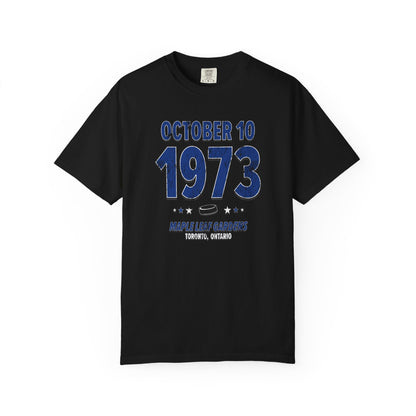Toronto Hockey – October 10, 1973 – Comfort Colors (Black & White)