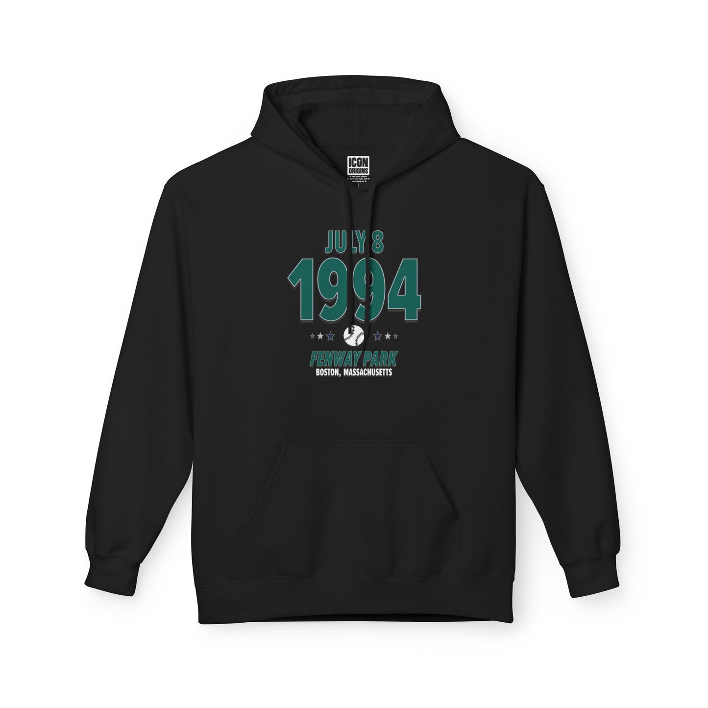 Seattle Baseball – July 8, 1994 – Hoodie (Black & White)