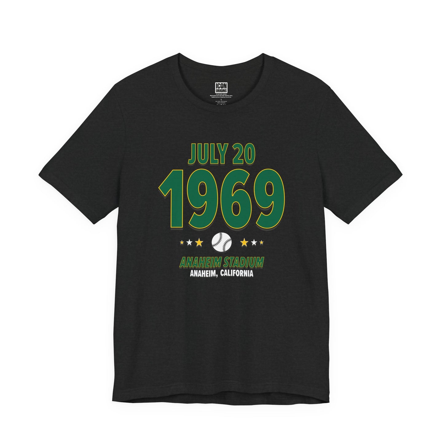 Oakland Baseball – July 20, 1969 – Origin Tee (Black & White)