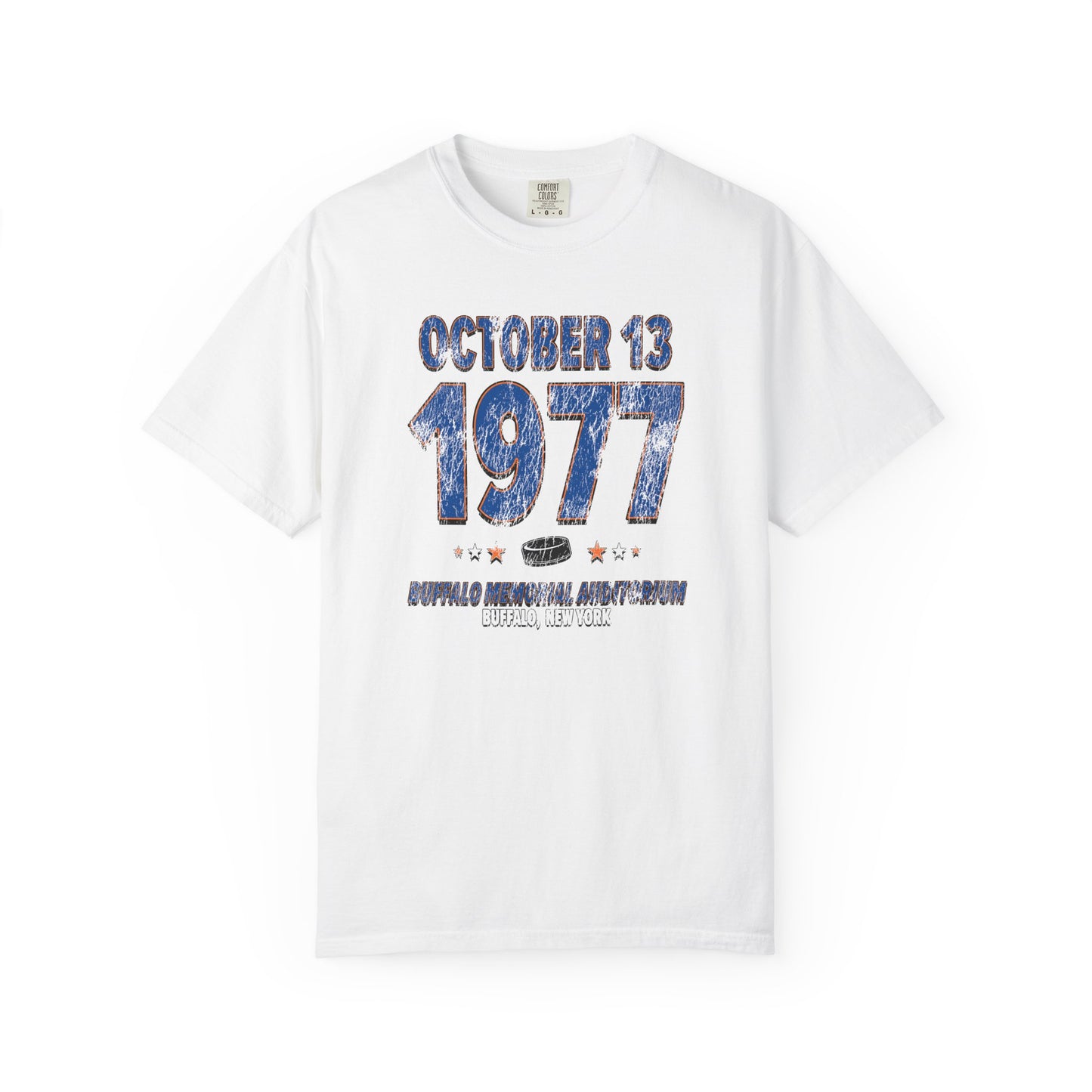 New York Hockey – October 13, 1977 – Comfort Colors (Black & White)