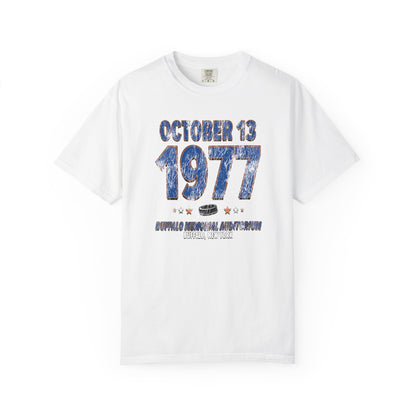 New York Hockey – October 13, 1977 – Comfort Colors (Black & White)