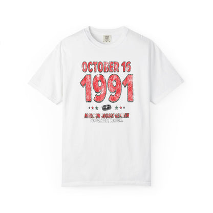 New Jersey Hockey – October 16, 1991 – Comfort Colors (Black & White)