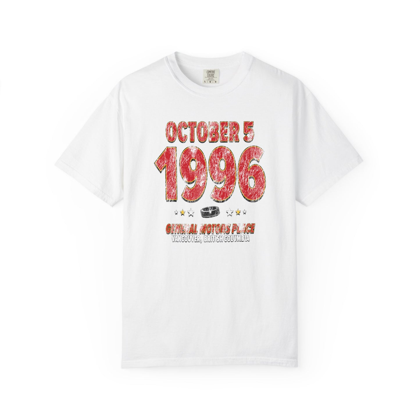 Calgary Hockey – October 5, 1996 – Comfort Colors (Black & White)
