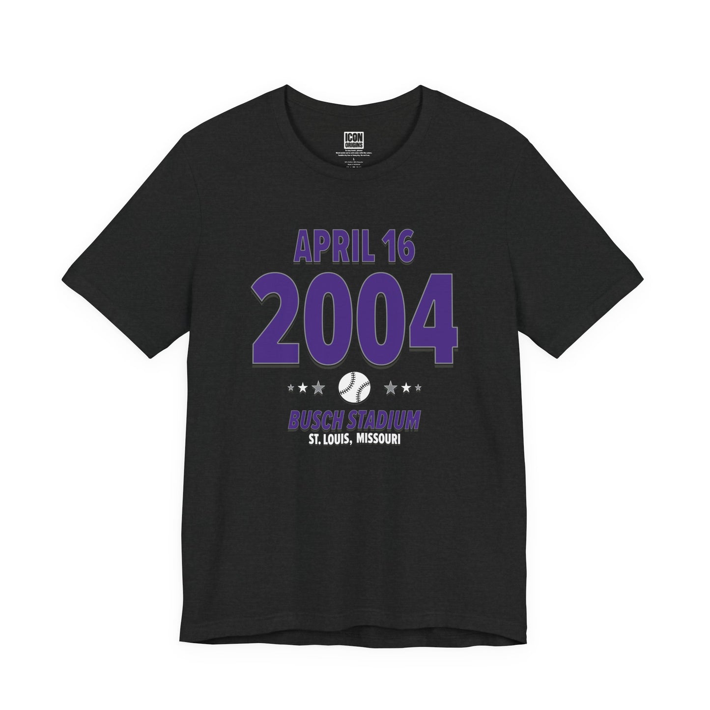 Colorado Baseball – April 16, 2004 – Origin Tee (Black & White)