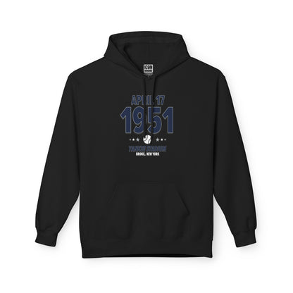 New York Baseball – April 17, 1951 – Hoodie (Black & White)