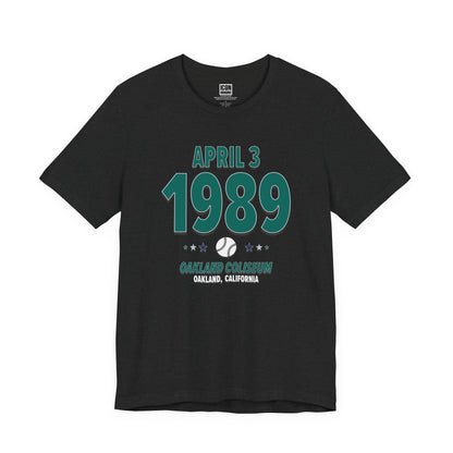 Seattle Baseball – April 3, 1989 – Origin Tee (Black & White)