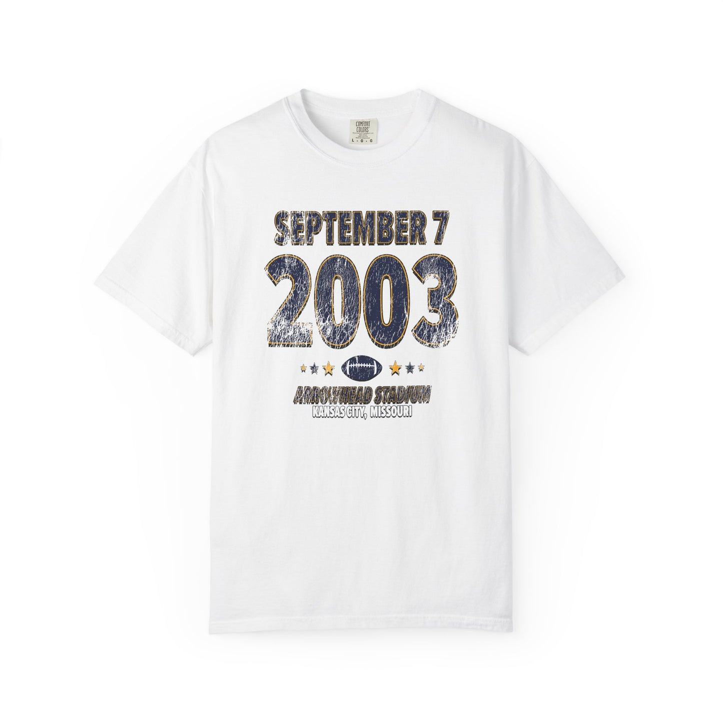 San Diego Football – September 7, 2003 – Comfort Colors (Black & White)