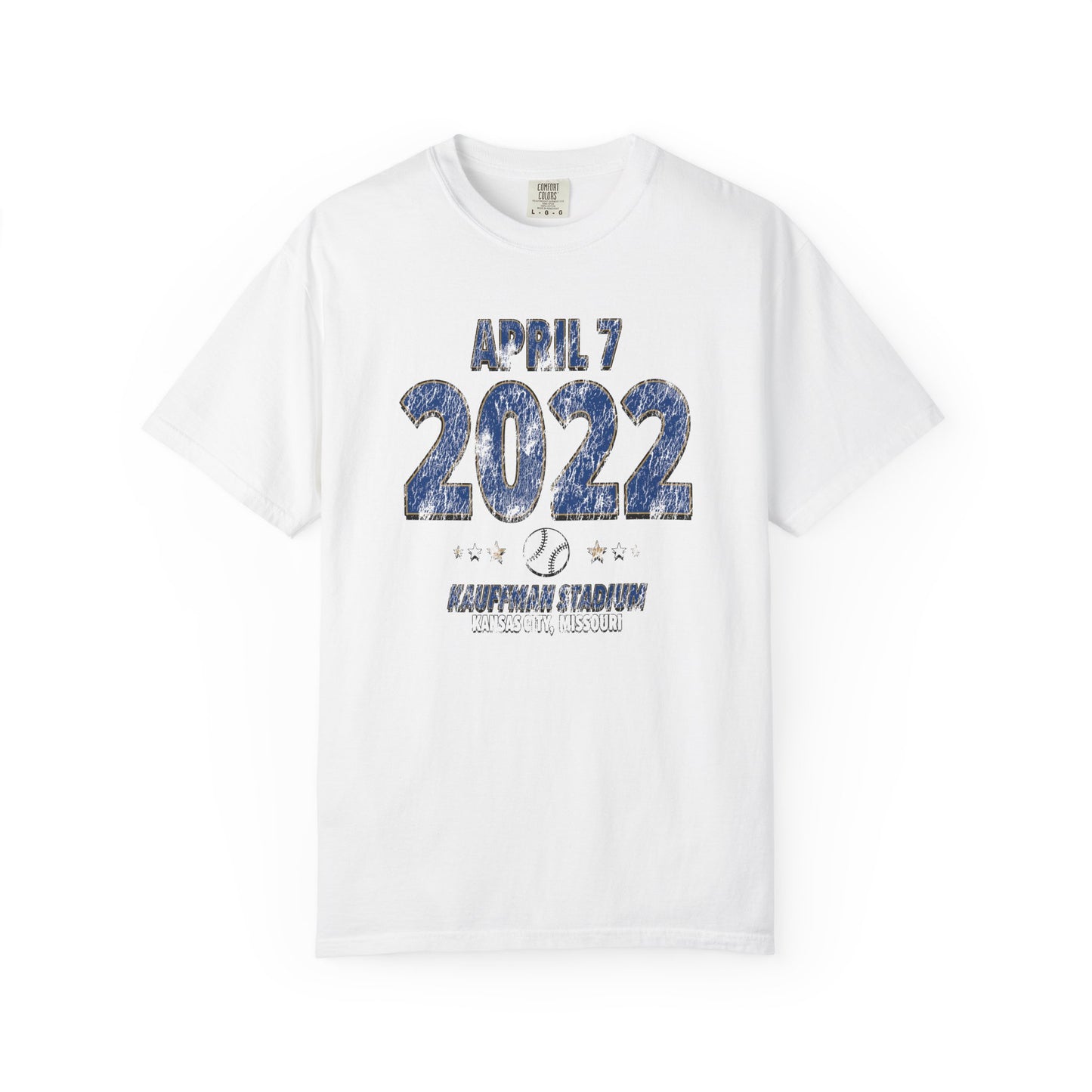 Kansas City Baseball – April 7, 2022 – Comfort Colors (Black & White)