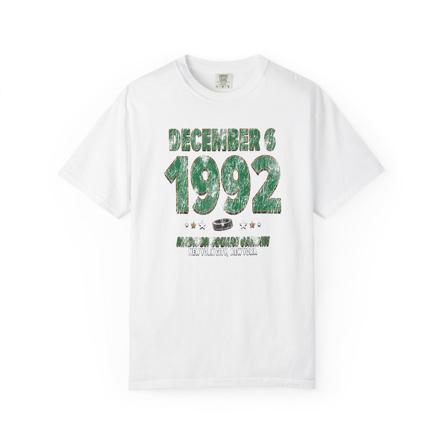 Dallas Hockey – December 6, 1992 – Comfort Colors (Black & White)
