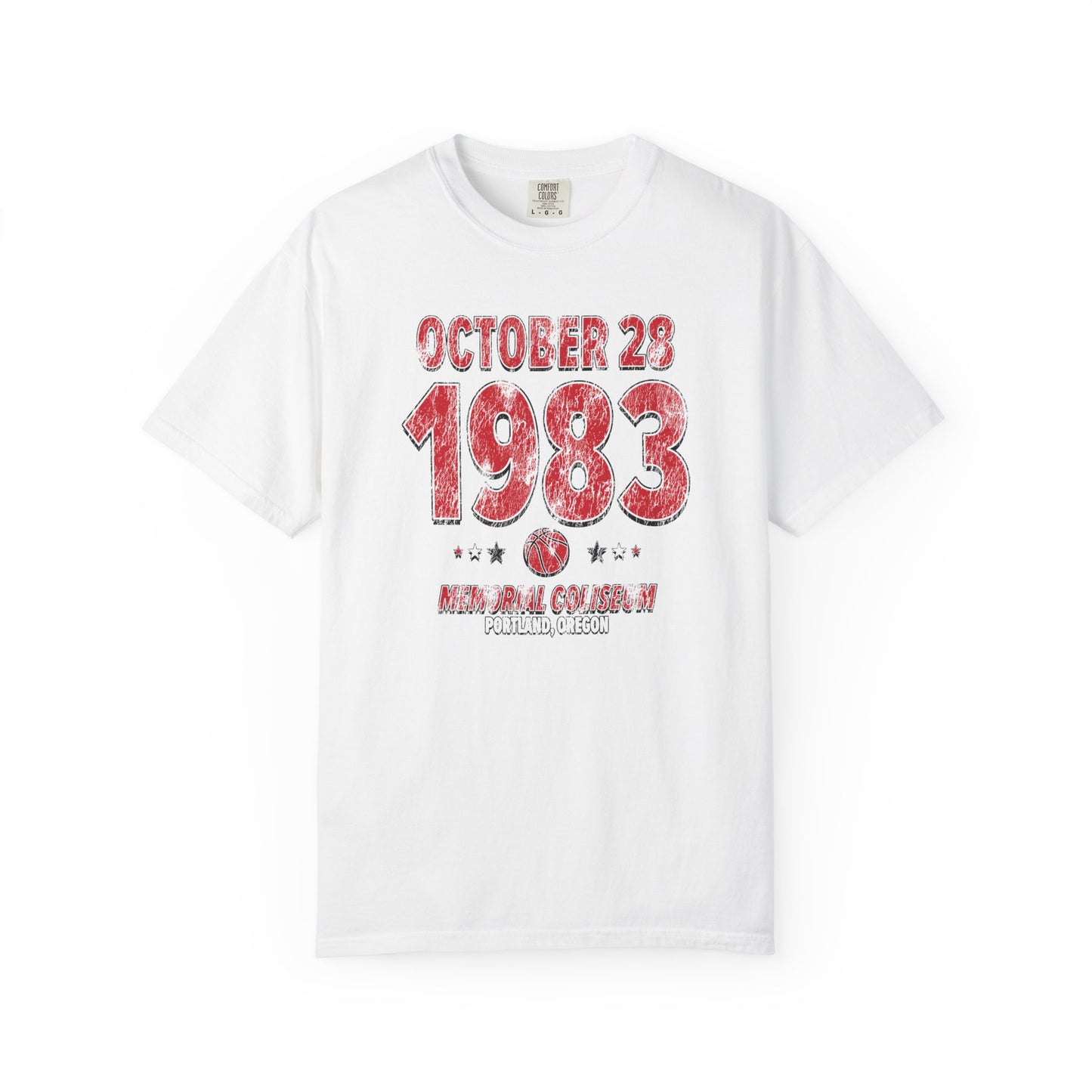 Portland Basketball – October 28, 1983 – Comfort Colors (Black & White)