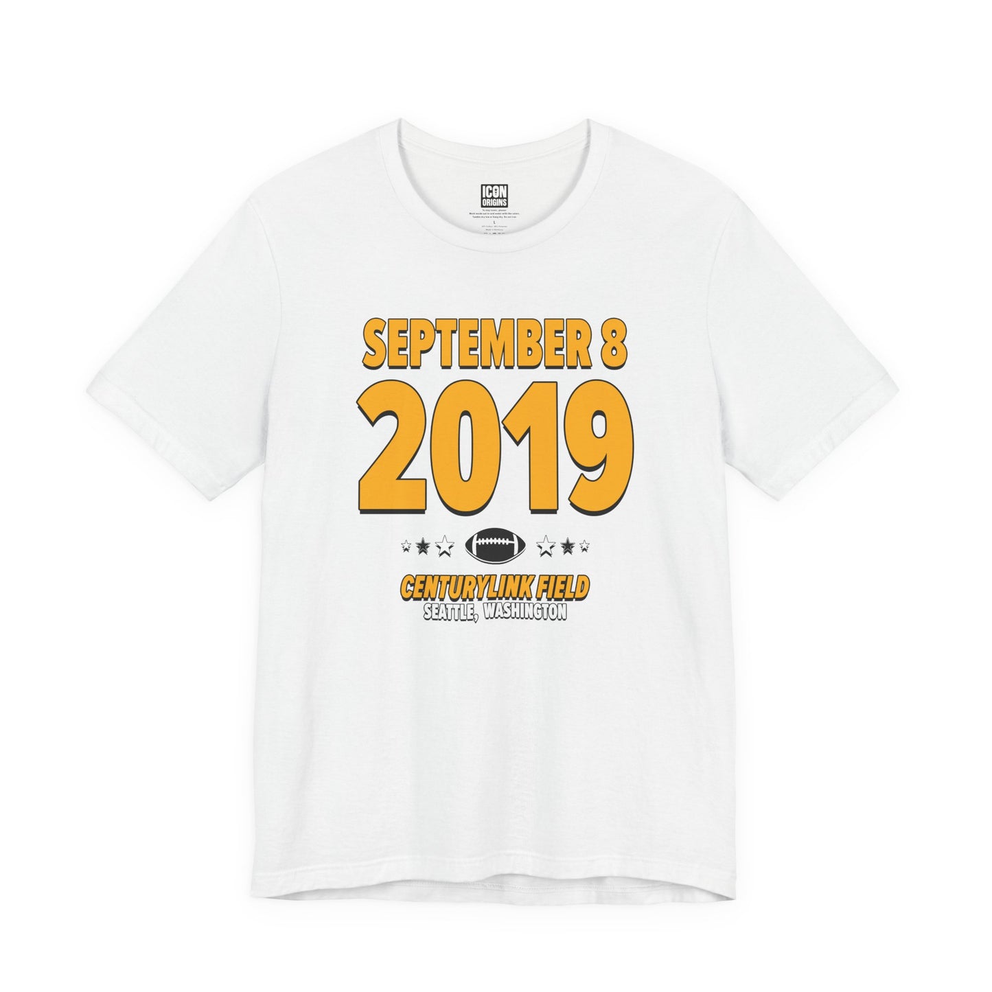 Pittsburgh Football – September 8, 2019 – Origin Tee (Black & White)