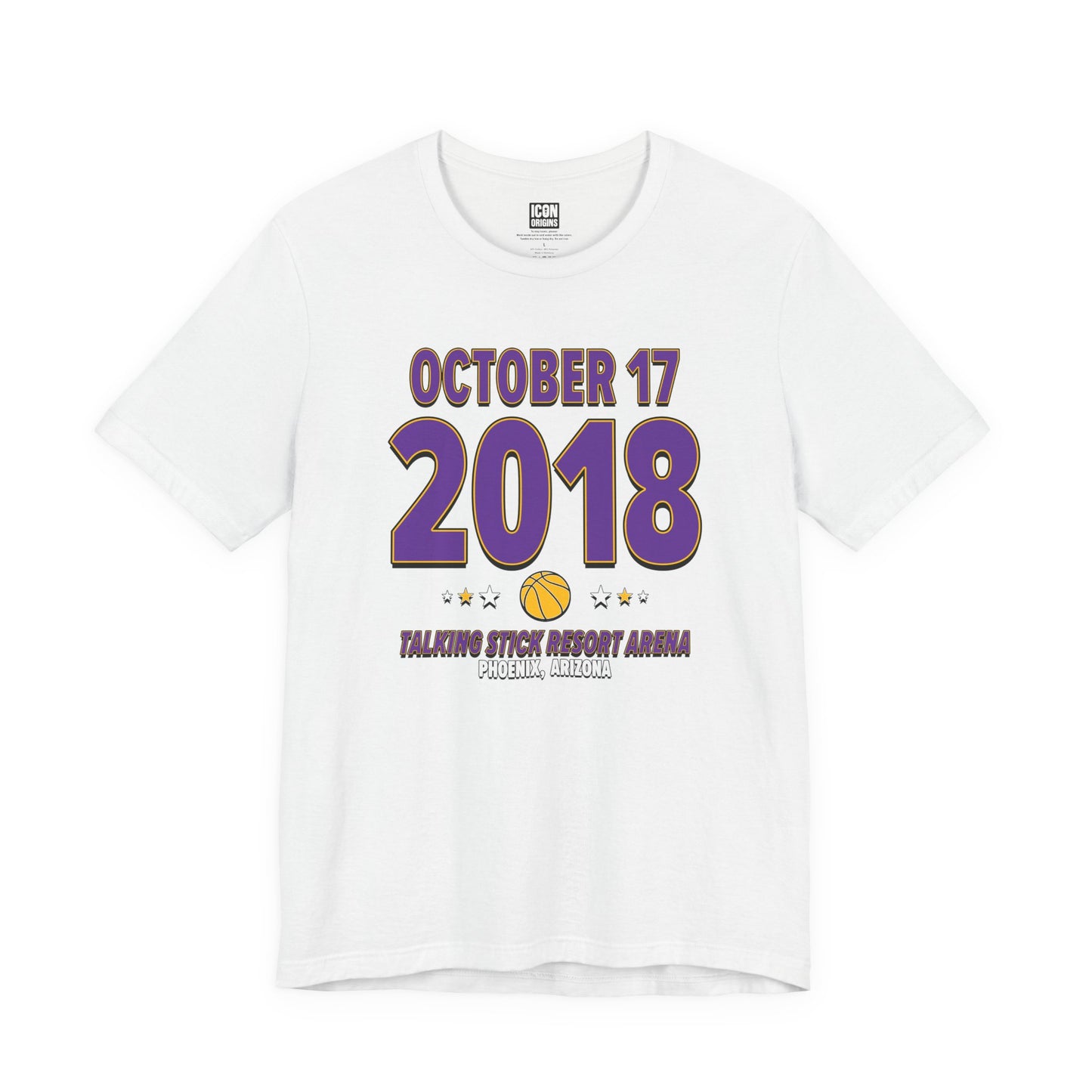 Los Angeles Basketball – October 17, 2018 – Origin Tee (Black & White)