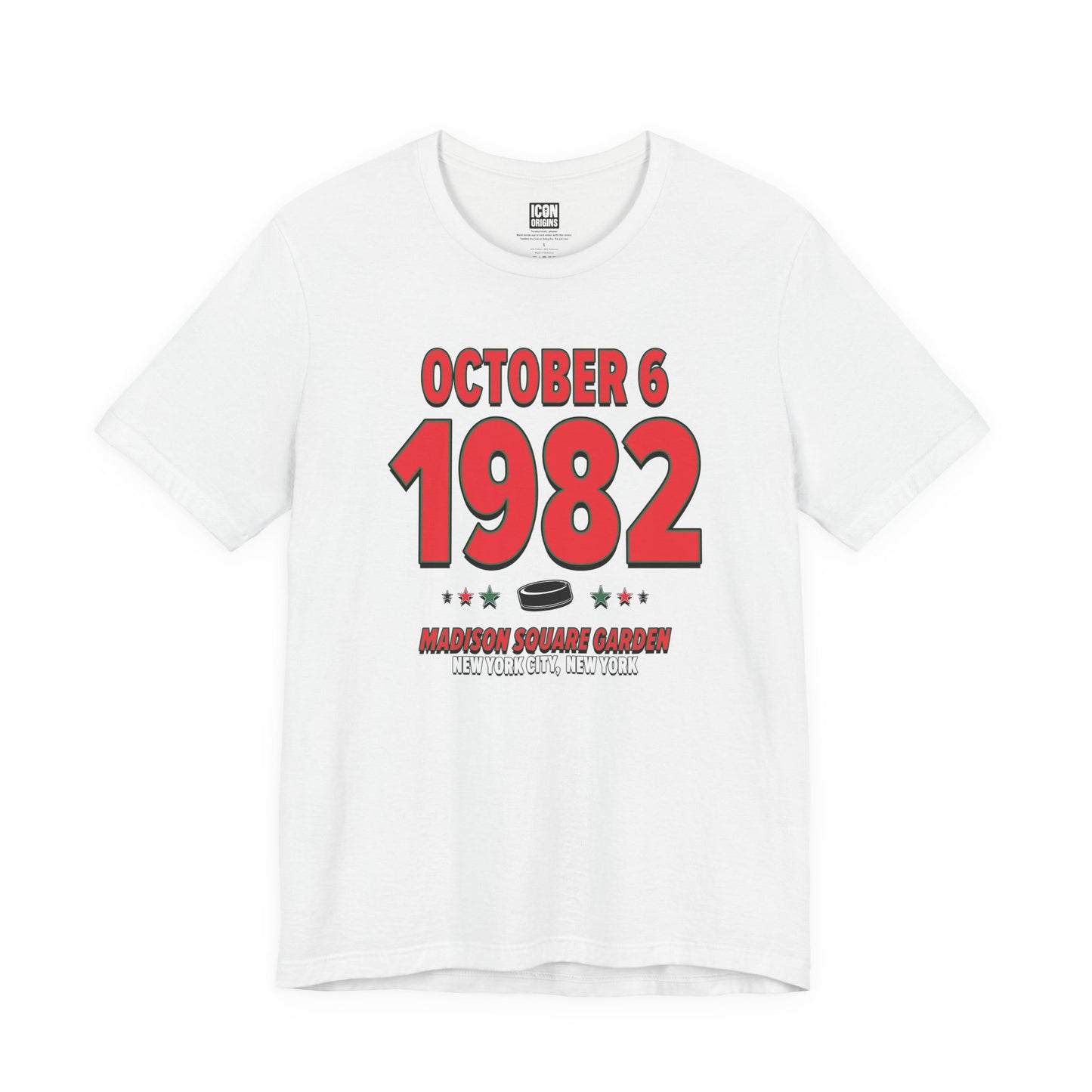 New Jersey Hockey – October 6, 1982 – Origin Tee (Black & White)