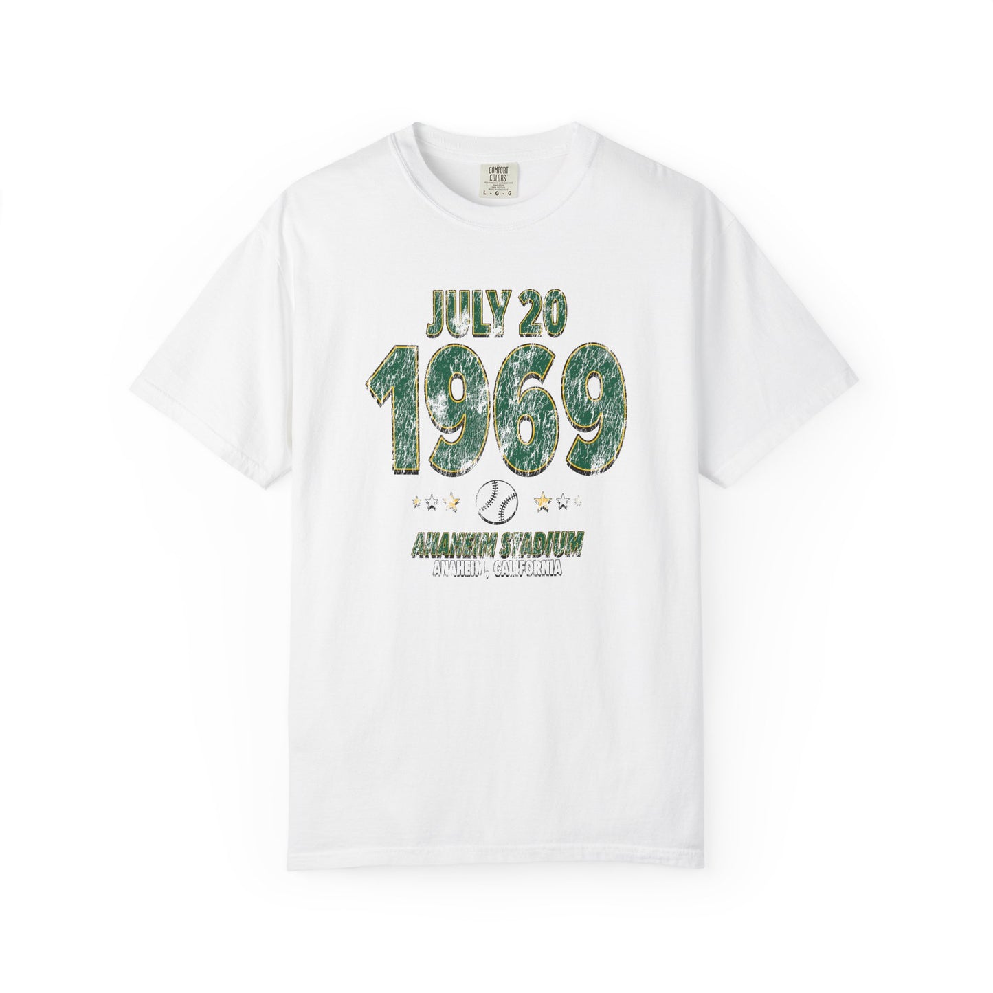 Oakland Baseball – July 20, 1969 – Comfort Colors (Black & White)