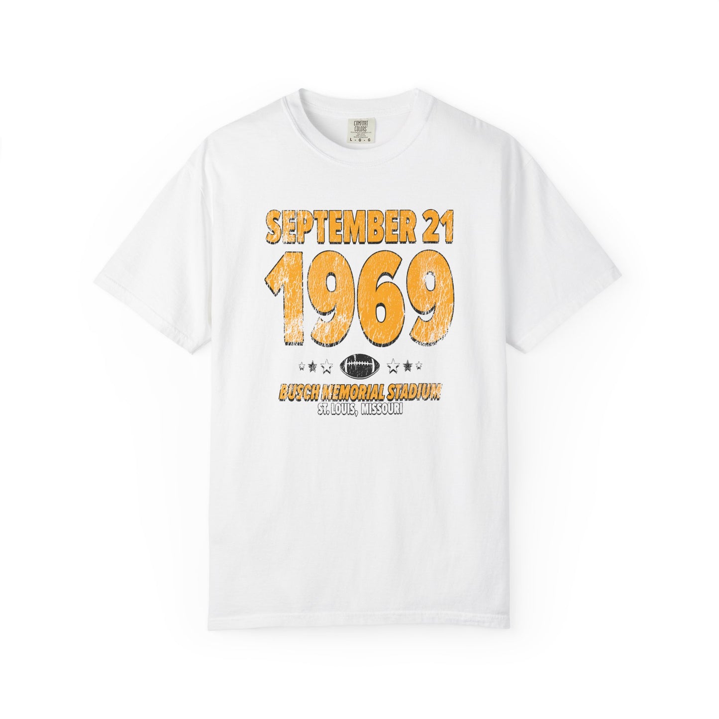 Pittsburgh Football – September 21, 1969 – Comfort Colors (Black & White)
