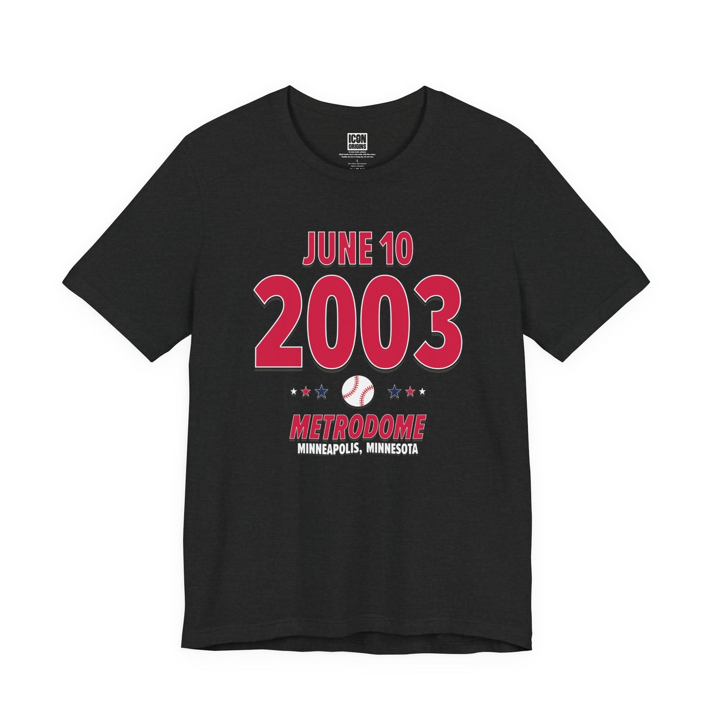 Minnesota Baseball – June 10, 2003 – Origin Tee (Black & White)