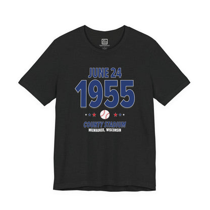 Brooklyn Baseball – June 24, 1955 – Origin Tee (Black & White)