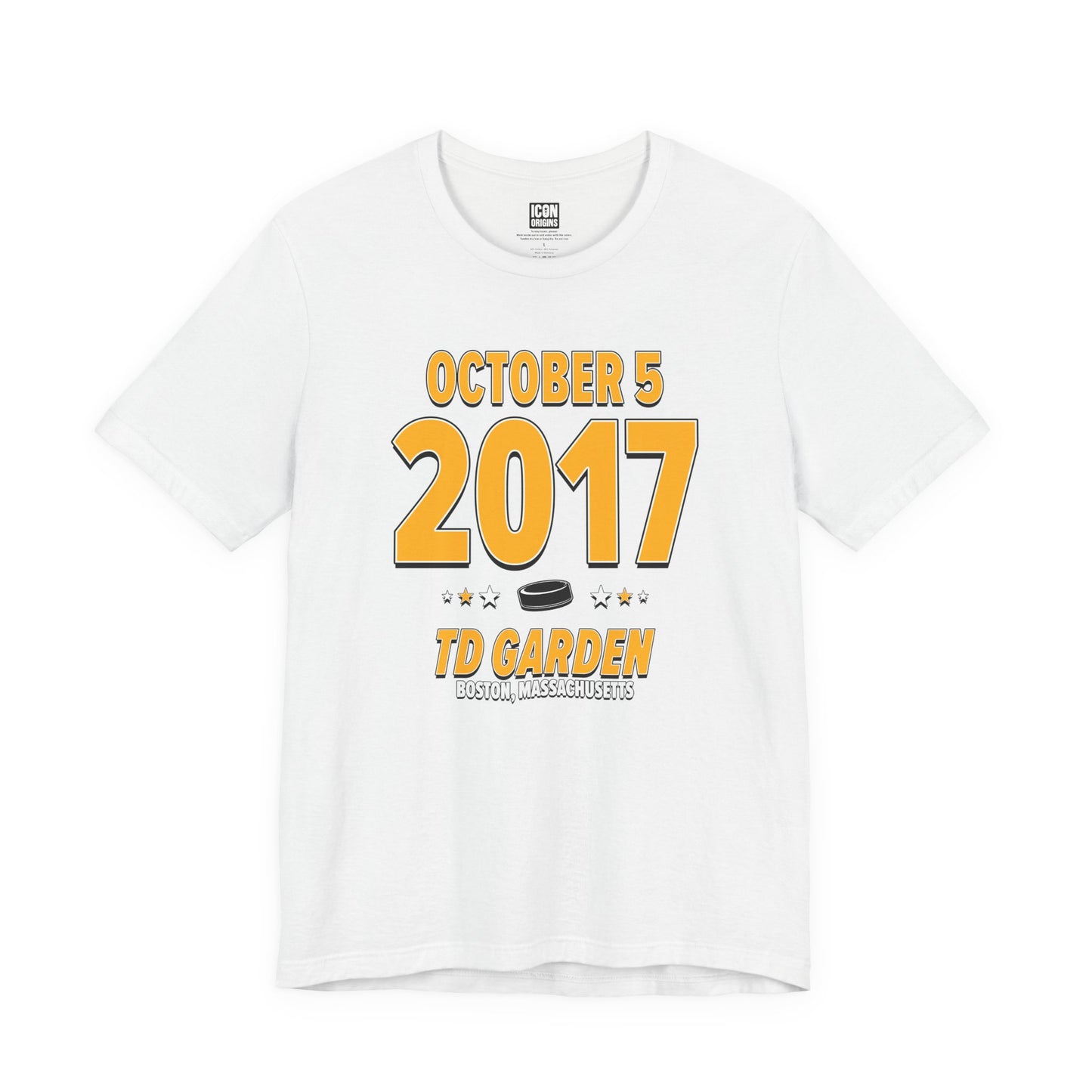 Boston Hockey – October 5, 2017 – Origin Tee (Black & White)