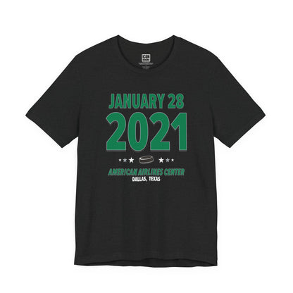Dallas Hockey – January 28, 2021 – Origin Tee (Black & White)