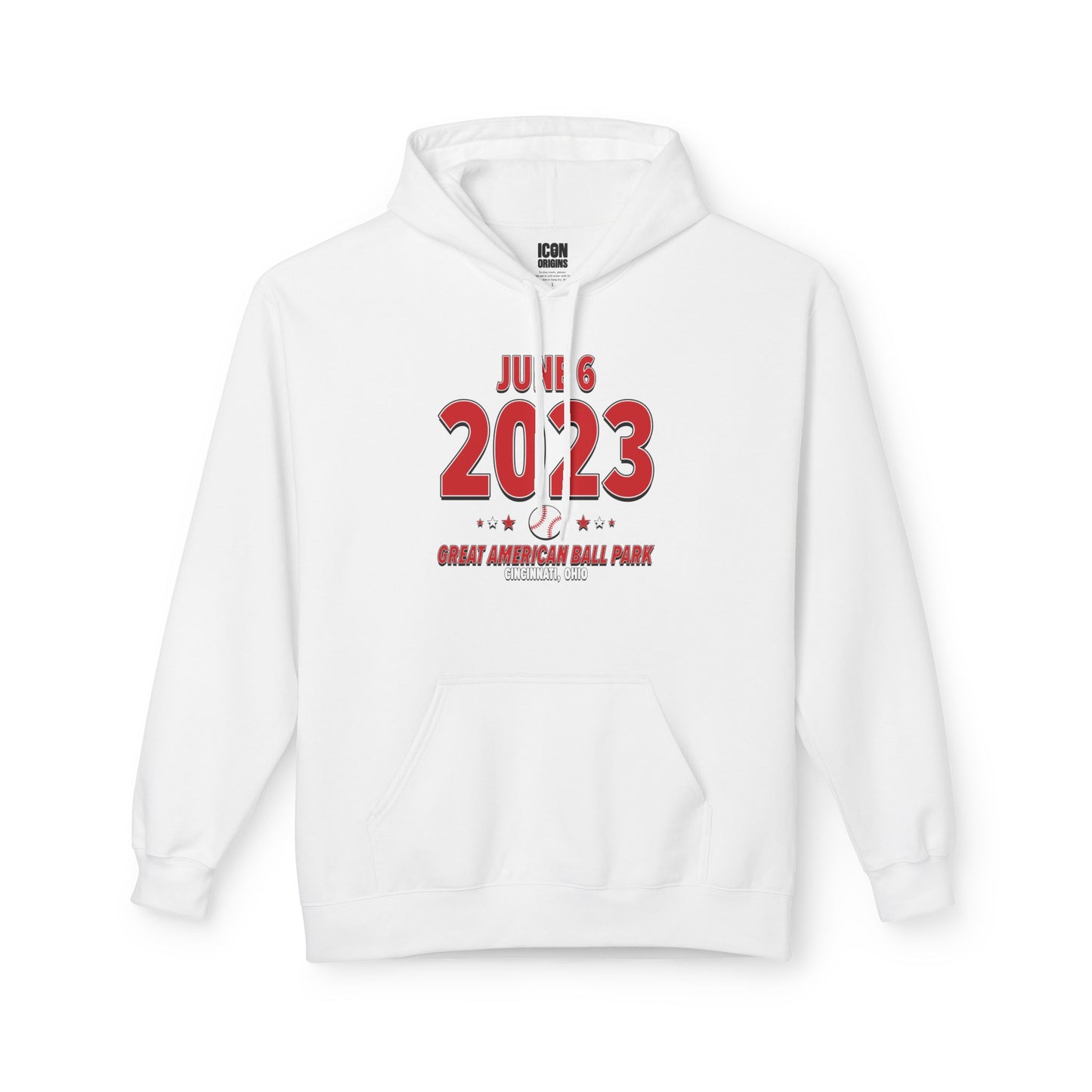 Cincinnati Baseball – June 6, 2023 – Hoodie (Black & White)